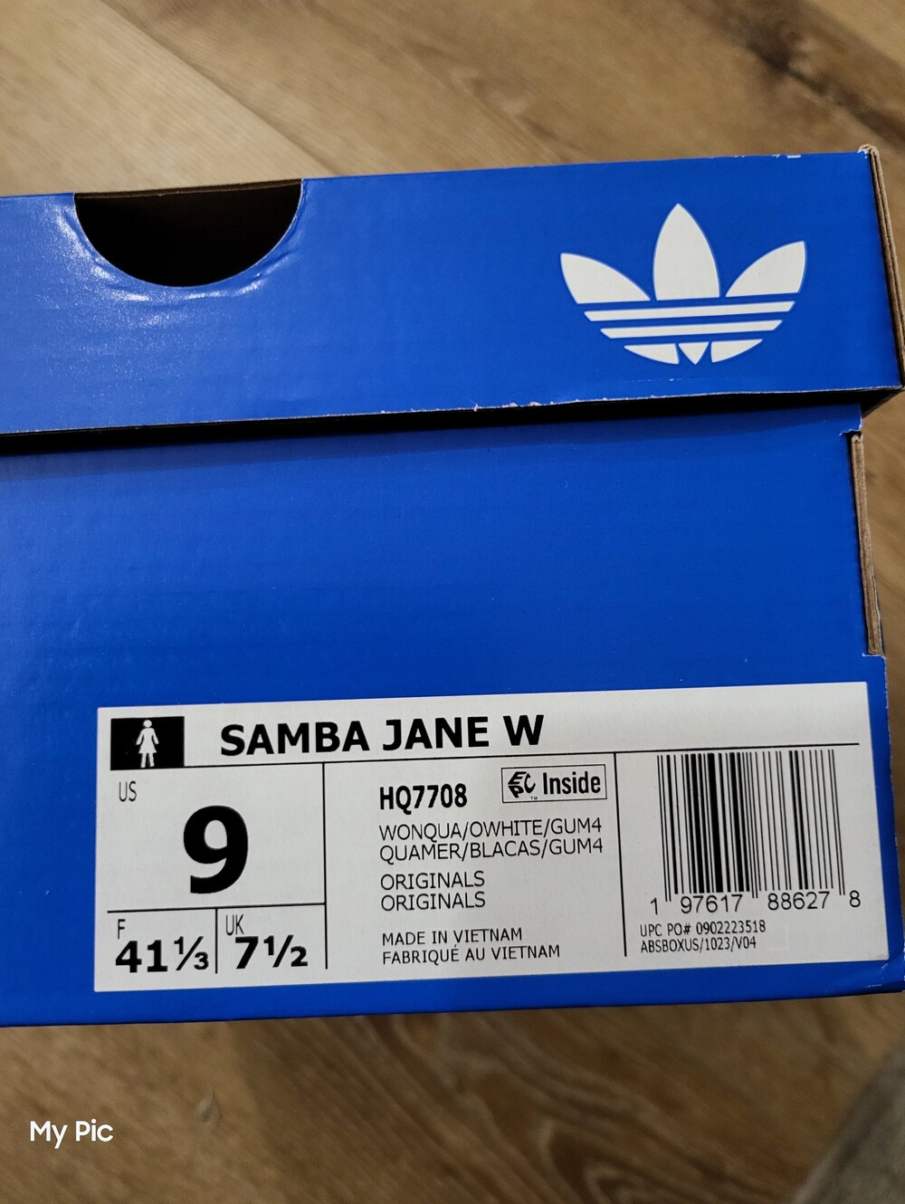 Adidas Women Samba Jane Velcro Sneakers in Metallic pink, Gum Bottom - Picture 4 of 5